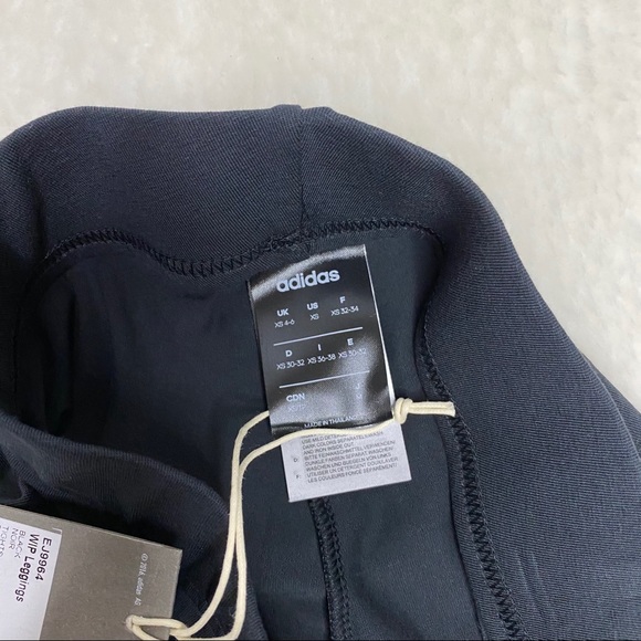 NWT Adidas black leggings size XS Floral Graphic - Picture 6 of 9